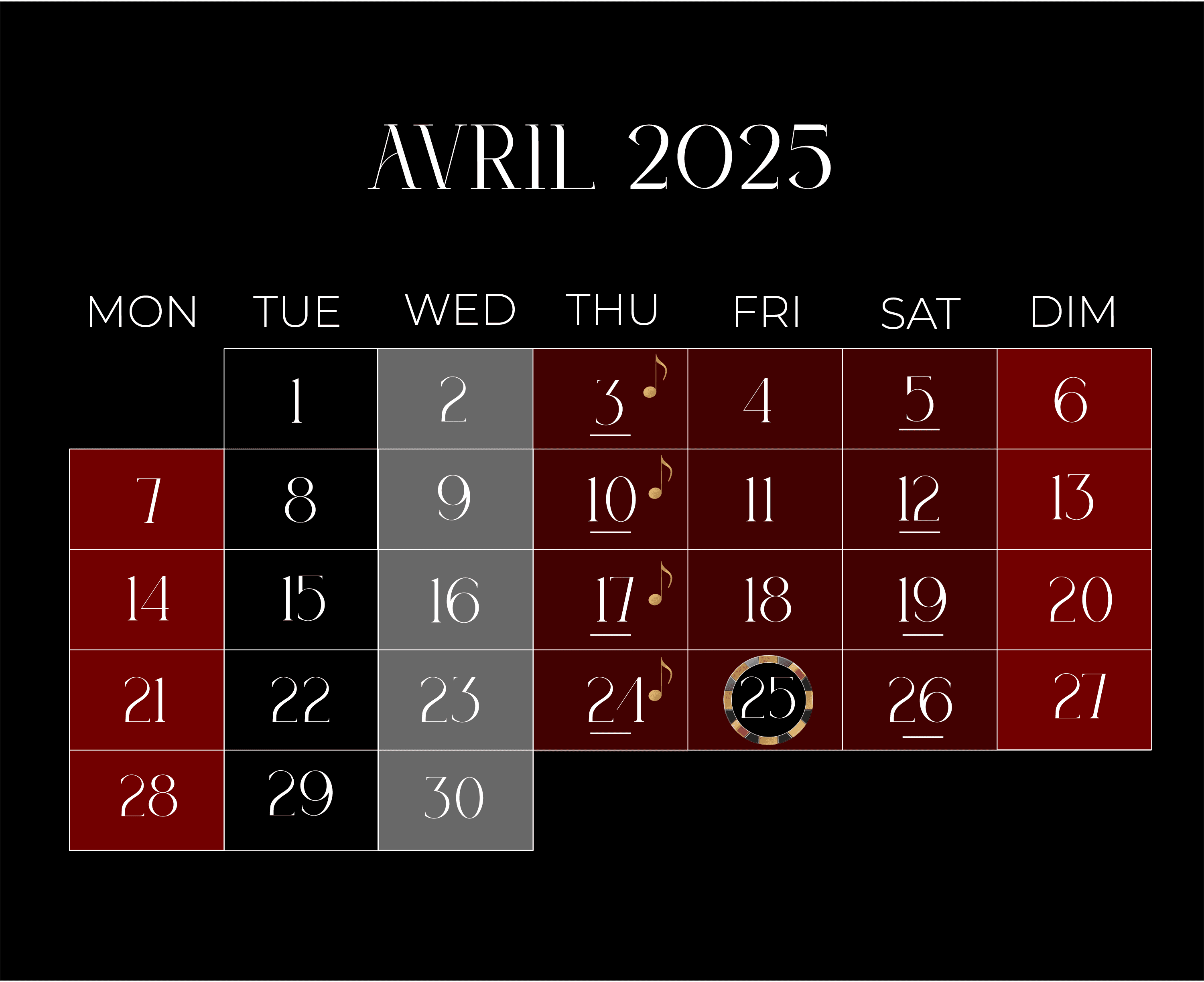 Calendrier